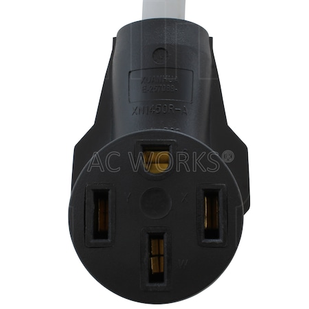 Ac Works 1.5FT EV Adapter 20A 250V L6-20P 3-Prong Plug to 50A EV Tesla Cord EVL620MS-018